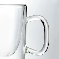 INSPIRA - Taza Alta Recta Doble Pared de Vidrio 90 ml