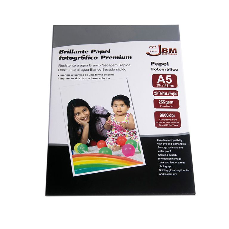 Papel Fotográfico Brillante Premium A5