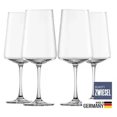 SCHOTT ZWIESEL - Set de 4 Copas Cristal Vino Tinto Zwiesel 380 ml HECHO EN ALEMANIA
