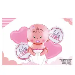 GENERICO - SET 5 GLOBOS BABY SHOWER