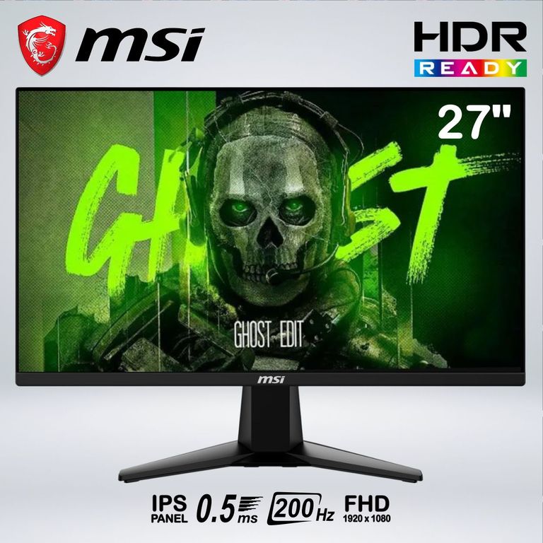 MONITOR GAME MAG 274F FULL HD 27 " RAPID IPS 200HZ 0.5ms HDR AI VISION