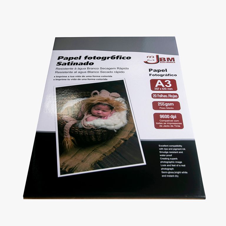 Papel Fotográfico Satinado A3-JBM
