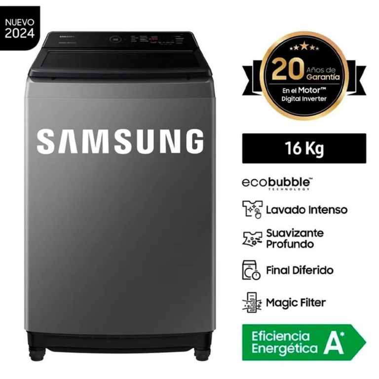 Lavadora Carga Superior 16Kg WA16CG6441BD