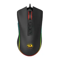 REDRAGON - MOUSE GAMER COBRA ( M711 ) LED RGB - USB - 10000 DPI - BLACK