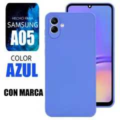 SAMSUNG - Silicone Case Para A05 Azul Con Marca