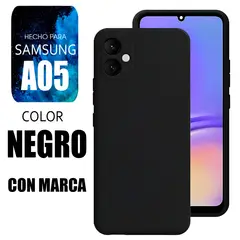 SAMSUNG - Silicone Case Para A05 Negro Con Marca