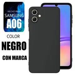 SAMSUNG - Silicone Case Para A06 Negro Con Marca