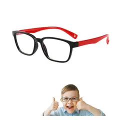 KAILI - Lentes niño NEGRO rojo filtro Anti Luz Azul Computadora proteccion