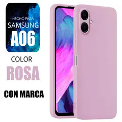 SAMSUNG - Silicone Case Para A06 Rosa Con Marca