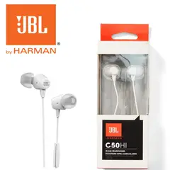 JBL - Audifono C50HI In Ear 35mm con Micrófono - Blanco