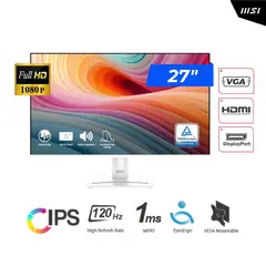 MSI - MONITOR PRO 27FHD IPS 120Hz 1ms HDMI+ Parlante BLANCO White