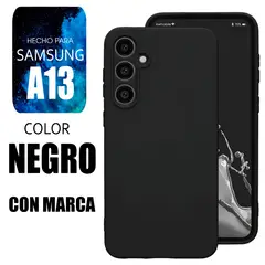 SAMSUNG - Silicone Case Para A13 Negro Con Marca