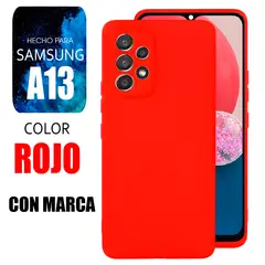 SAMSUNG - Silicone Case Para A13 Rojo Con Marca