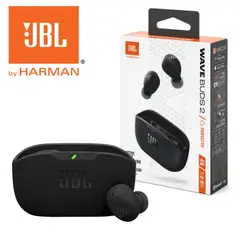 JBL - Audífono In ear Wave Buds Bluetooth 5.2 con micrófono - Negro