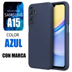 SAMSUNG - Silicone Case Para A15 Azul Con Marca