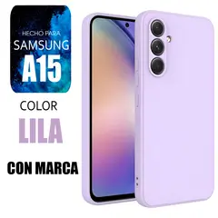 SAMSUNG - Silicone Case Para A15 Lila Con Marca