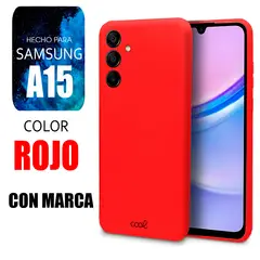 SAMSUNG - Silicone Case Para A15 Rojo Con Marca