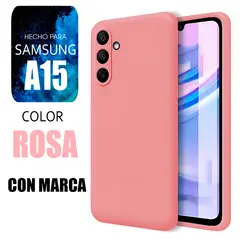 SAMSUNG - Silicone Case Para A15 Rosa Con Marca