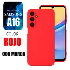 SAMSUNG - Silicone Case Para A16 Rojo Con Marca