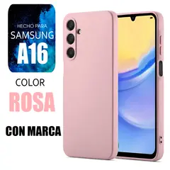SAMSUNG - Silicone Case Para A16 Rosa Con Marca