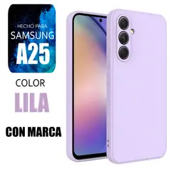SAMSUNG - Silicone Case Para A25 Lila Con Marca