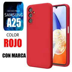 SAMSUNG - Silicone Case Para A25 Rojo Con Marca