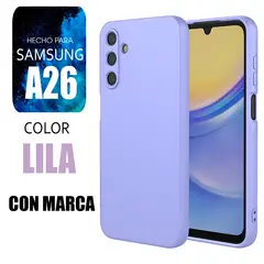 SAMSUNG - Silicone Case Para A26 Lila Con Marca