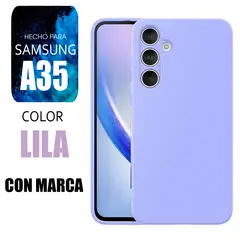 SAMSUNG - Silicone Case Para A35 Lila Con Marca