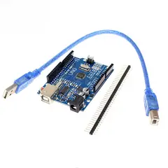 GENERICO - Placa Desarrollo Arduino UNO R3 Mejorada CH340G MEGA328P y Cable USB B