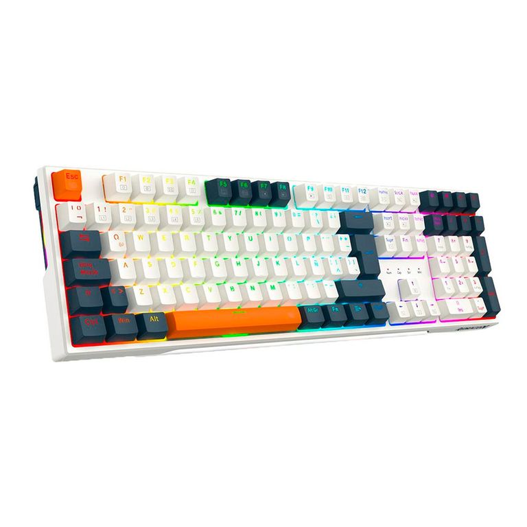 Teclado gamer Trundle K668WBO mecánico