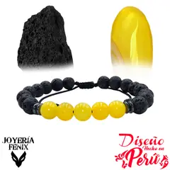 JOYERIA FENIX - Pulsera Doble Protección Volcánica- Joyería Fenix
