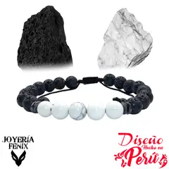 JOYERIA FENIX - Pulsera Doble Protección Volcánica- Joyería Fenix