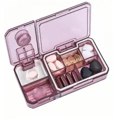 GENERICO - Organizador de píldoras de viaje Pastillero 3 en 1