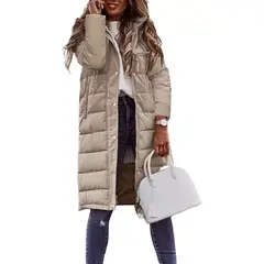 GIOIO - Chamarras Larga De Mujer De Alta Calidad Cálida Casual