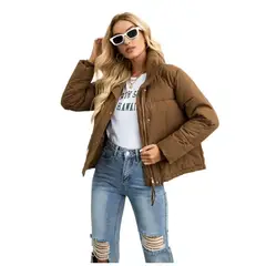 GIOIO - Chamarra Corta De Plumón Para Mujer Chamarra Cálida Y Ligera