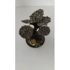 GENERICO - ARBOLITO DE LA FORTUNA BONSAI MEDIANO CON PIRITA