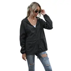 GIOIO - Sudadera Mujer Cómoda Casual Capucha Impermeable