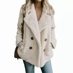 GIOIO - Chaqueta Mujer Cárdigan De Suéter Suelto Con Solapa De Botón