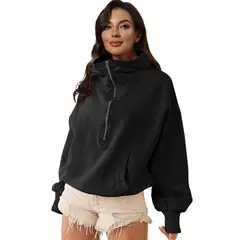 GIOIO - Chaqueta Mujer Capucha Cremallera Cordón Manga Larga Casual Deportivo