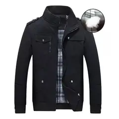 GIOIO - Chamarra Rompeviento Estilo Biker Informal Para Hombre