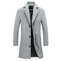 GIOIO - Gabardina De Longitud Media Ajustada Chamarra Para Hombre