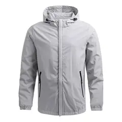 GIOIO - Chaqueta Fina A Prueba De Viento Casual Para Hombre Tactica