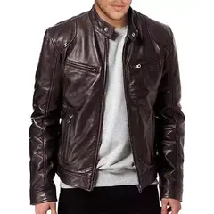 GIOIO - Chaqueta Biker Slim Para Hombre Para Hombre Rompevientos
