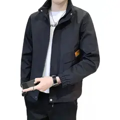 GIOIO - Chamarra Rompevientos De Cuello Levantado Para Hombre