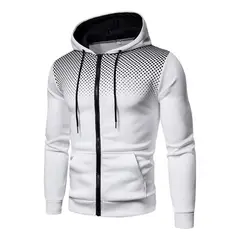 GIOIO - Sudadera De Calidad Con Capucha Y Cierre Para Hombre