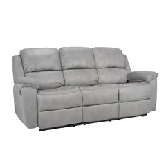 TUGO - SOFA NANTES 3 CUERPOS RECLINABLE MANUAL GRIS