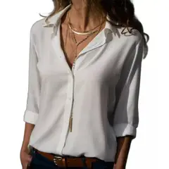 GIOIO - Blusa Moda Casual Suelto Elegante Manga Larga Para Mujer