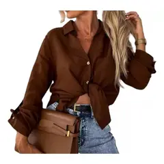 GIOIO - Camisas De Mujer Tops De Botones Sueltos Cómodos De Moda