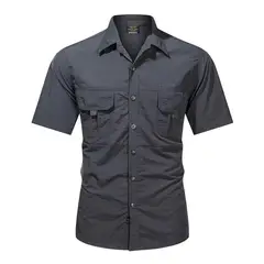 GIOIO - Camisa Táctica De Pesca De Montañismo Casual Para Hombre