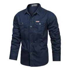 GIOIO - Camisa Casual Cómoda De Trabajo Al Aire Libre Para Hombre